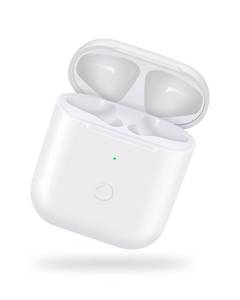 lot 6210 image: Jinstyles Charging Case Replacement for AirPods 1st & 2nd Generation - Wireless Charger Case with Bluetooth Pairing Sync Button - White