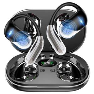 lot 6239 image: Paekole H7 AI Translation Earbuds Real-Time 2-Way Language Translator Device, No Subscription Over Ear Translating Headphone(198 Languages) for Face-to-Face & Travel, Audifonos Traductores - Black