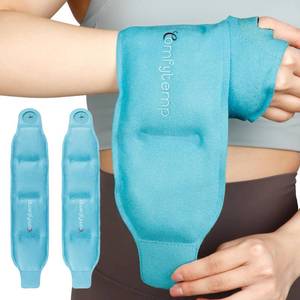 lot 6240 image: Comfytemp Wrist Ice Pack Wrap Carpal Tunnel Relief Wrist Brace, 2 Packs, FSA Eligible HSA, Gel Ice Packs for Injuries Reusable Wrap for Hand Pain, Hot Cold Compress Hand Brace, Men Women Recovery Item