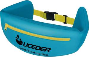 lot 6273 image: UCEDER Swim Flotation Belt for Child, Adjustable Swim Belt with Zippered Pocket & Quick Release Buckle,3-Section EPE Swimming Buoyancy Belt,Ideal for Water Aerobics, Pool Training, Aqua Jogging(S)