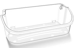lot 9254 image: UPGRADED 240356402 Refrigerator Door Bin Compatible with Frigidaire Door Shelf Replacement Frigidaire Gallery Door Shelf Refrigerator Shelves FGHS2631PF4A FFSS2615TS0 LFSS2612TF0 LFSS2612TE0 Door Bin
