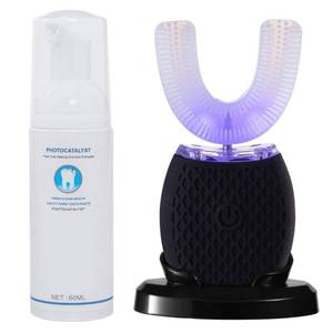 lot 10428 image: SVKCO Ultrasonic Toothbrush for Adult Automatic Toothbrush 30 Automatic Timer Wireless Charging Washable Travel Home Dual-use