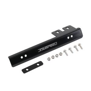 lot 10445 image: JDMSPEED Black Front Bumper License Plate Mount Bracket Relocator Holder Bar