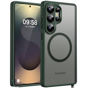 lot 12021 image: TOCOL Magnetic for Samsung Galaxy S25 Ultra Case, Upgraded Full Camera Protection, Compatible with Magsafe, Drop Protection Slime Clear Back Cover for Samsung Galaxy S25 Ultra 6.9-Inch (Alpine Green)