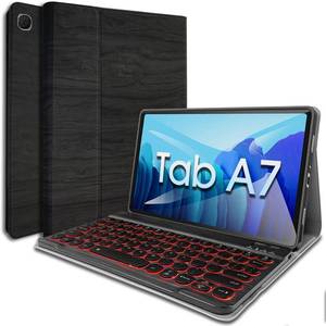 lot 12361 image: LDSOYIA Galaxy Tab A7 10.4 2020 Backlit Keyboard Case SM-T500 SM-T505 SM-T507, 7 Color Backlights Detachable Wireless Keyboard Protective Case Cover for Samsung Galaxy Tab A 10.4 Inch 2020 (Black)
