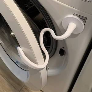 lot 12393 image: Front Load Washer Door Prop and Stopper - Magnetic Washing Machine Door Holder with 2.6-Inch Magnet Base, Removable Washer Door Stopper Keep Washer Door Open to Prevent Odors (White)