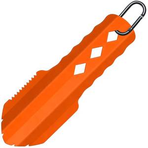 lot 12408 image: PLACHIDAY 3-in-1 Ultralight Backpacking Trowel, Durable Aluminum Shovel & Potty Tool with Ergonomic Handle for Hiking & Survival(Orange)