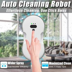 lot 13881 image: OSTICO Window Cleaning Robot - Ultra Slim Window Cleaner Robot Equipped with Dual Water Sprays & Smart Edge Detection - Clean Vacuum for InteriorExterior Floor to Ceiling Windows