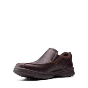 lot 13883 image: Clarks Collection Mens Bradley Step Loafer, Brown Tumb, 8.5 W
