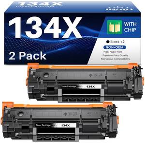 lot 13884 image: INK4U 134X Black Toner Cartridge (with Chip) Compatible Replacement for HP 134X Toner W1340X 134A W1340A Toner Cartridges to Use with LaserJet M209dw MFP M234sdw M234dw M234sdn Printer (2-Pack)
