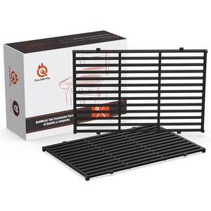 lot 13898 image: QuliMetal 17.5 Grill Grates for Weber Spirit 300400 and Spirit II 300 Series,Spirit ES-310 ES-320 ES-330,Spirit 700,Genesis SilverGold B & C,Genesis 1000-3500,Cast Iron Part for Weber 7638 7639