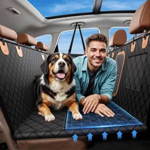 lot 13899 image: A-Pce 600D Heavy Duty Dog Car Seat Cover for Back Seat,2025 Upgraded Hard Honeycomb Bottom Back Seat Extender for Dogs- Holds 600lbs,Waterproof Scratch Proof Nonslip Dog Hammock for SUV