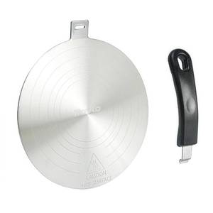 lot 14015 image: Ravto 9.45 Inch Stainless Steel Induction Plate Adapter, Cooktop Heat Diffuser with Detachable Handle,Fire Diffuser for Electric or Gas Stove