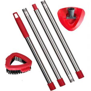 lot 14045 image: Mop Head Replacements Mop Handle for Ocedar,Adjustable Stainless Steel 4 Sections Mop Handle for O-cedar,Mop Base and Scrub