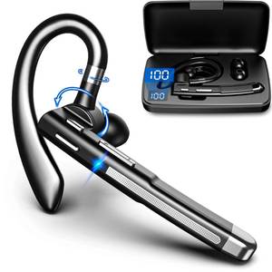 lot 14051 image: Boytond Bluetooth Headset V6.1,100Hrs Talk Time Wireless Earpiece with Mic for Work,CVC8.0 Noise Cancelling Wireless Earbud, Business Earbud with 500 mAh Charging Case for TruckerHomeOffice Work