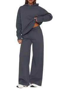 lot 14063 image: PRETTYGARDEN Womens Sweatsuits 2 Piece Set 2026 Casual Winter Long Sleeve Hoodie Loose Wide Leg Sweatpants Fall Tracksuit (Dark Grey,Small)