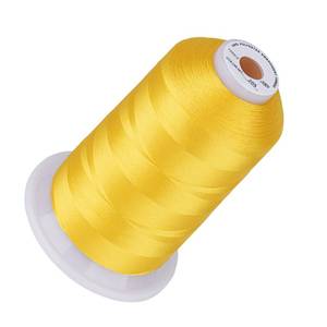 lot 14069 image: Simthread 5500Yds Embroidery Thread, 5000M High-Yardage 40WT 100% Polyester Thread �� 170 Vivid Colors, High-Speed Rated �� Compatible with Brother, Singer, Janome & More - Yellow 205