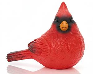 lot 14087 image: AMOIENSIS Red Cardinal Statue 8 inch Oversized Lifelike Memorial Figurine Resin Cardinal Decor for Indoor Outdoor Garden Patio Home Holiday Decor, Memorial Gifts for Loss of Loved One