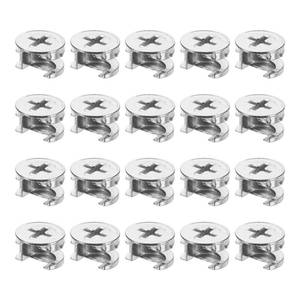 lot 14099 image: uxcell Cam Lock Nut for Furniture, 30pcs 15x9.5mm Joint Connector Locking Nuts Furniture Connecting Cam Fittings