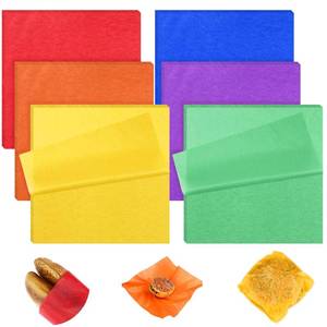 lot 14122 image: Estune 240 Pcs 7 x 7 Inch Deli Paper Sheets Sandwich Dry Wax Paper Oil Proof Food Basket Liners Food Wrapping Sheets for Bread, Party, Picnic, Festival, BBQ(Candy Color)