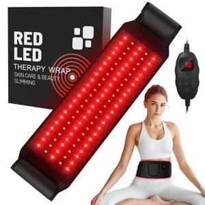 lot 15705 image: Red Light Heating for Body RAYOCON 5 Light Levels Light Heat Belt Wrap for BackWaist 660nm & 850nm Led Beads with Timer