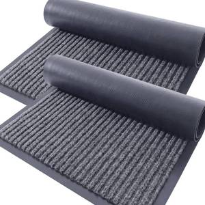lot 15732 image: OLANLY Front Door Mat Indoor Outdoor Entrance, 2-Pack 29.5 x 17 Inch, Waterproof Heavy Duty Doormat, Fade Resistant, Low Profile, Easy Clean Patio Porch Welcome Floor Mats for Entry, Grey