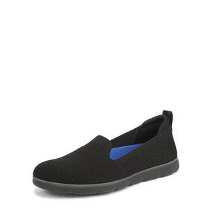 lot 15738 image: Ryka Womens Effortless Slip On Slip On Shoes Black Knit Fabric 8 W