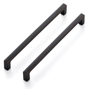 lot 16212 image: Ravinte 5 Pack Solid 7-12 Inch Kitchen Square Cabinet Handles Oil-Rubbed Bronze Cabinet Pulls Drawer Pulls Kitchen Cabinet Hardware Kitchen Handles