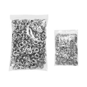 lot 16219 image: KING PIECES 1000pcs Grommets 38 Inch (10mm) Washers and Grommets Kit for Grommet Tool, Banner & Posters Metal Grommets Eyelets for Fabric Clothes Leather Belt Punching