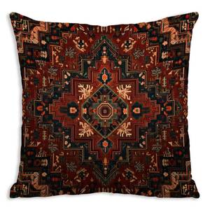 lot 16227 image: DWSHX Bohemian Vintage Ethnic Pattern Pillow Covers, Boho Turkish Style Throw Pillow Cover, Double Sided Printed Square Pillowcase for Living Room Farmhouse Sofa Bedroom Home Decor (Red&Green)