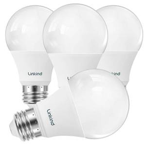 lot 16230 image: Linkind A19 LED Light Bulb, 60W Equivalent, 2700K Soft White Light Bulbs, 800 Lumens 8.5W Non-Dimmable LED Bulbs, E26 Standard Base, Energy Efficient for Bedroom Home Office, 4 Packs