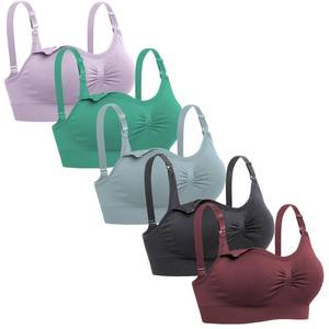 lot 18292 image: Lataly Womens Sleeping Nursing Bra Wirefree Breastfeeding Maternity Bralette