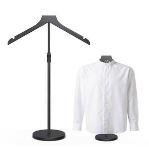 lot 19029 image: Shirt Display Stand, 18-34 Inch Height Adjustable Mannequin Torso for Vendors Shop, More Stable Dress Form Portable Clothes Garment Rack, T Shirt Display Holder Jacket Coat Stand Hanger, Black