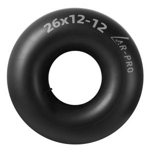 lot 20066 image: AR-PRO Relacement 26x12-12 Heavy-Duty Inner Tubes for ATVUTV, Lawn Tractor, Golf Cart, Snow Blowers, and More - With TR13 Straight Valve Stems - Made from Durable Butyl Rubber