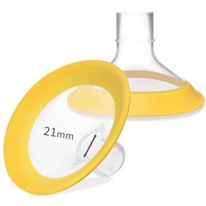 lot 20074 image: PumpMom-us 21mm Breast Shields Compatible with Medela Breast Pump Parts, Replace Flange Accessories for PersonalFit, Freestyle, Harmony, PersonalFit Flex Breast Shield
