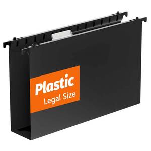 lot 20099 image: SHUTEX Extra Capacity Legal Size Plastic Hanging File Folders,12 Pack Reinforced Legal Size Hanging Folder with Heavy Duty 2 Inch Expansion,Filing Cabinet Folders,for Bulky Files, Medical Charts,Black