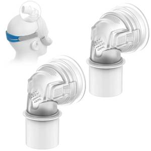 lot 20130 image: 2 Packs Replacement Swivel Elbow Connector Compatible with Airfit N30i&P30i&F30i,Tube Quick-Release Elbow,Great-Value Supplies by Medihealer