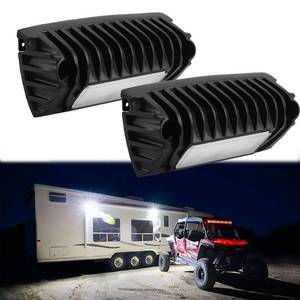 lot 20131 image: Chelhead RV Lights Exterior, 12V RV Porch Light Aluminum Low Current Led Scene Lighting Compatible with RV Outdoor Camper Trailers Truck Porches Towing 5th Wheels Utility Vehicles