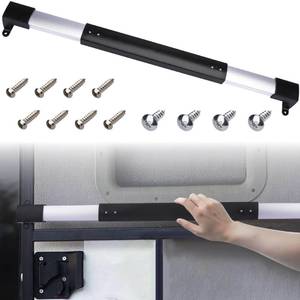 lot 20142 image: RV Screen Door Handle Grab Bar, RV Screen Door Protector, Push Bar for RV Screen Door, Adjustable from 21-58 to 28-58 Inch RV Screen Doors Closer, Camper Screen Door Protector for Travel Trailer