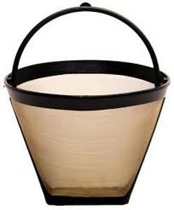 lot 6203 image: GoldTone 4 Cup No.2 Cone Permanent Coffee Filter 4Diameter, 3.25Height