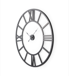 Mercana Stoke 42 Round Black Iron Wall Clock 69658 - Retail: $629