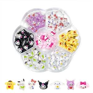 lot 30283 image: Akutoer 70PCS Kawaii Nail Art Charms 3D Cute Cat Resin Jelly Gummy Sweet Candy Slime Making Ornament Nail Decoration Accessories for DIY - Retail $9