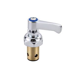 lot 30287 image: SOOLINEY Replacement 002713-40 Cold Spindle Assembly for T&S Brass All Commercial Faucet, Eterna Valve Replacement Lever Handle Brass, Blue - Retail $20