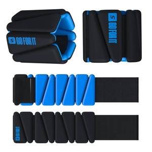 lot 30289 image: SPORTBIT Wrist and Ankle Weights for Women - Set of 2 (1lb Each) Wearable Ankle & Wrist Weights - Leg & Arm Bands, Silicone Weighted Bracelets for Workout, Walking, Running, Yoga, Pilates - Retail $22