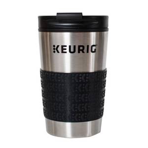 lot 30302 image: Keurig Stainless Steel Insulated Coffee Travel Mug, Fits Under Any Keurig K-Cup Pod Coffee Maker, 12 Oz, Stainless Steel - Retail $14