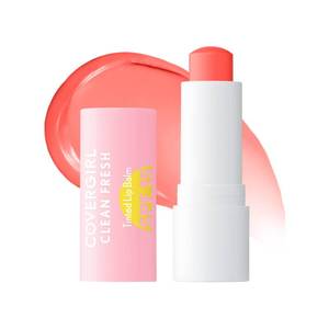 lot 30318 image: COVERGIRL Clean Fresh Tinted Lip Balm SPF 15-20 - Orange You A Cutie, with Mineral Sunscreen, Moisturizing, Vegan Formula, 0.14oz - Retail $6