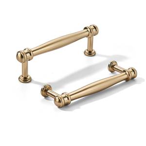 lot 30347 image: khtumeware 2 Pack 3-12inch(89mm) Hole Center Champagne Bronze Cabinet pulls Honey Bronze Solid Heavy-Duty Tradition Kitchen Cabinet Handle Cabinet Hardware for Dressing Table Bathroom Pull - Retail $12