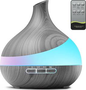lot 32245 image: HJTHJT 500ML Essential Oil Diffuser Aroma Diffuser with Remote Control for Hotel Spa Yoga Room - Humidifiers for Bedroom with 14 Colors LED Night Light for KidsWomen Home Relaxation - Retail $50