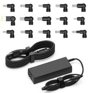 lot 32248 image: Hafiuege 90W Universal Laptop Charger Computer AC Adapter Compatible with HP Gateway Toshiba Acer ASUS Dell Lenovo Samsung, Monitor Power Cord with 15 Tips