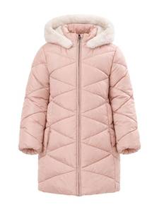 lot 32279 image: SOLOCOTE Girls Winter Puffer Coat with Faux Fur Hood Sherpa Lined Parka Water-Resistant Windproof Quilted Jacket Pink 3-4 Years